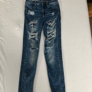 American eagle ripped jeans!